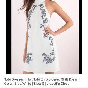 Halter top sheer Tobi dress